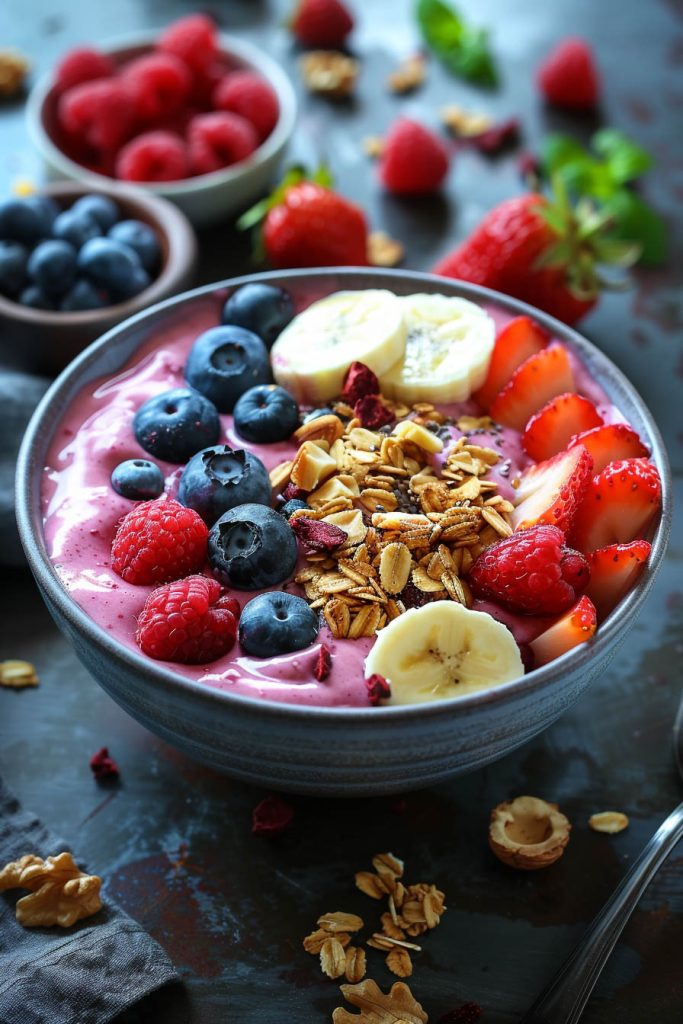 Berry Smoothie Bowl - breakfast ideas for kids