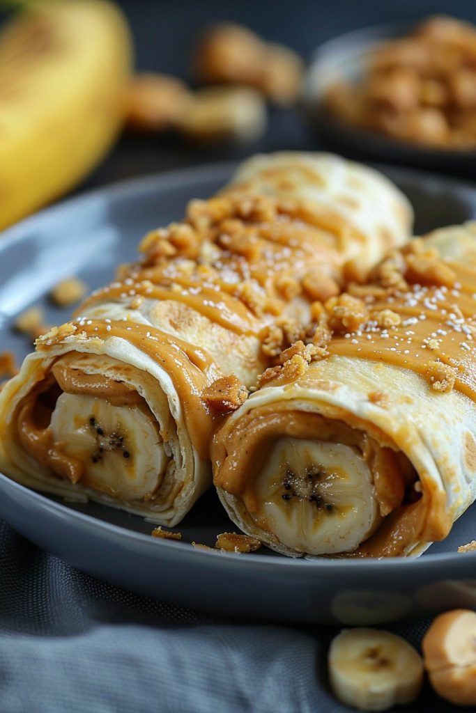 Peanut Butter Banana Roll-Ups - breakfast ideas for kids