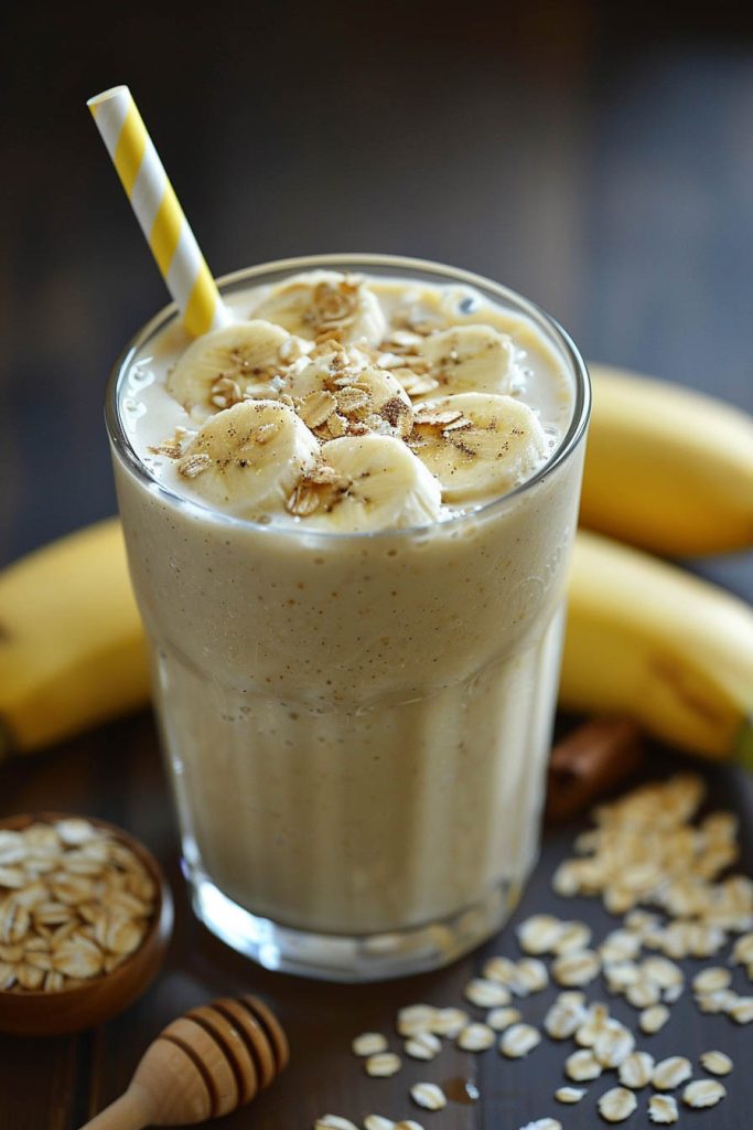 Banana and Oatmeal Smoothie - breakfast ideas for kids