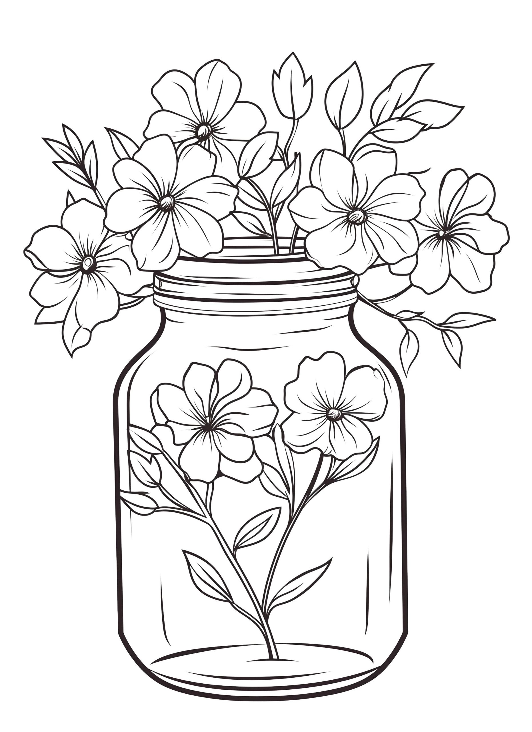 Free Printable Boho Floral Coloring Pages for All Ages