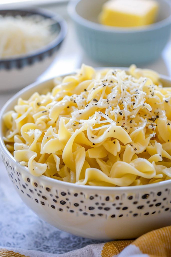Buttered Noodles with Parmesan - pasta recipes for kids