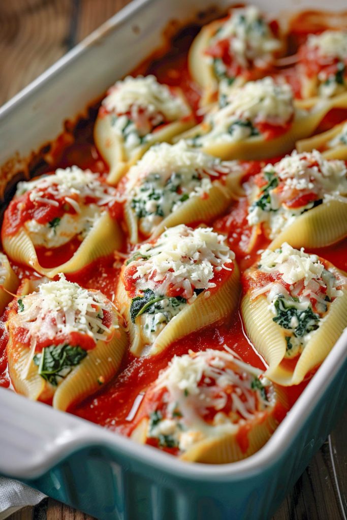 Spinach and Cheese Stuffed Shells - pasta recipes for kids