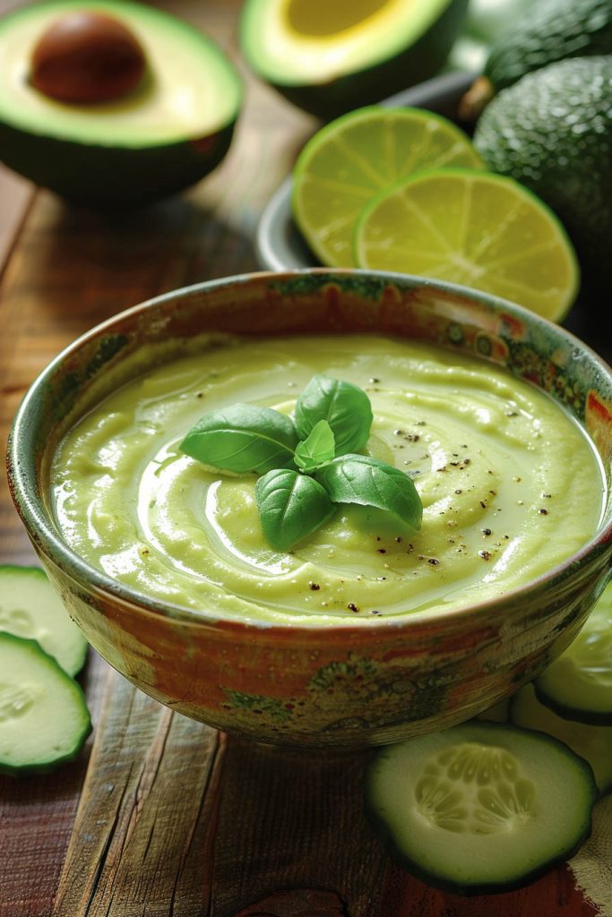 Cold Avocado and Cucumber Soup - summer soup recipes