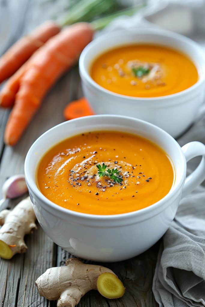 Carrot Ginger Soup - summer soup recipes