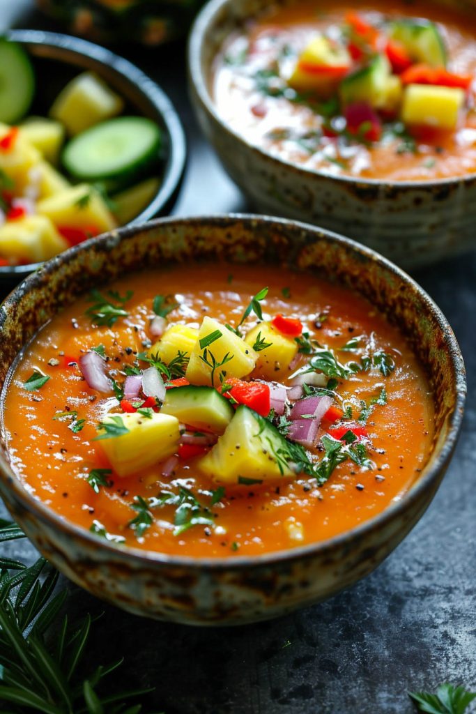 Pineapple Gazpacho - summer soup recipes