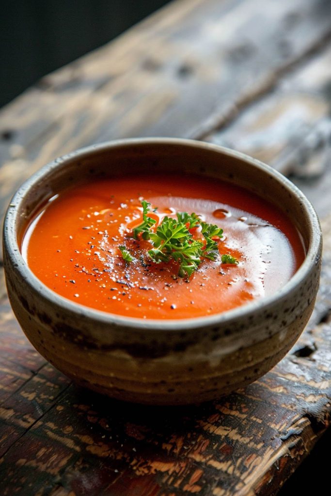 Roasted Red Pepper Soup - summer soup recipes