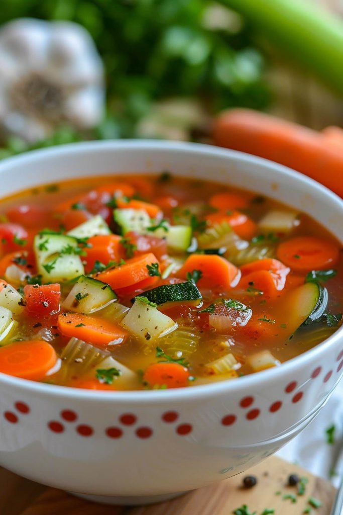 Hearty Vegetable Soup - summer soup recipes