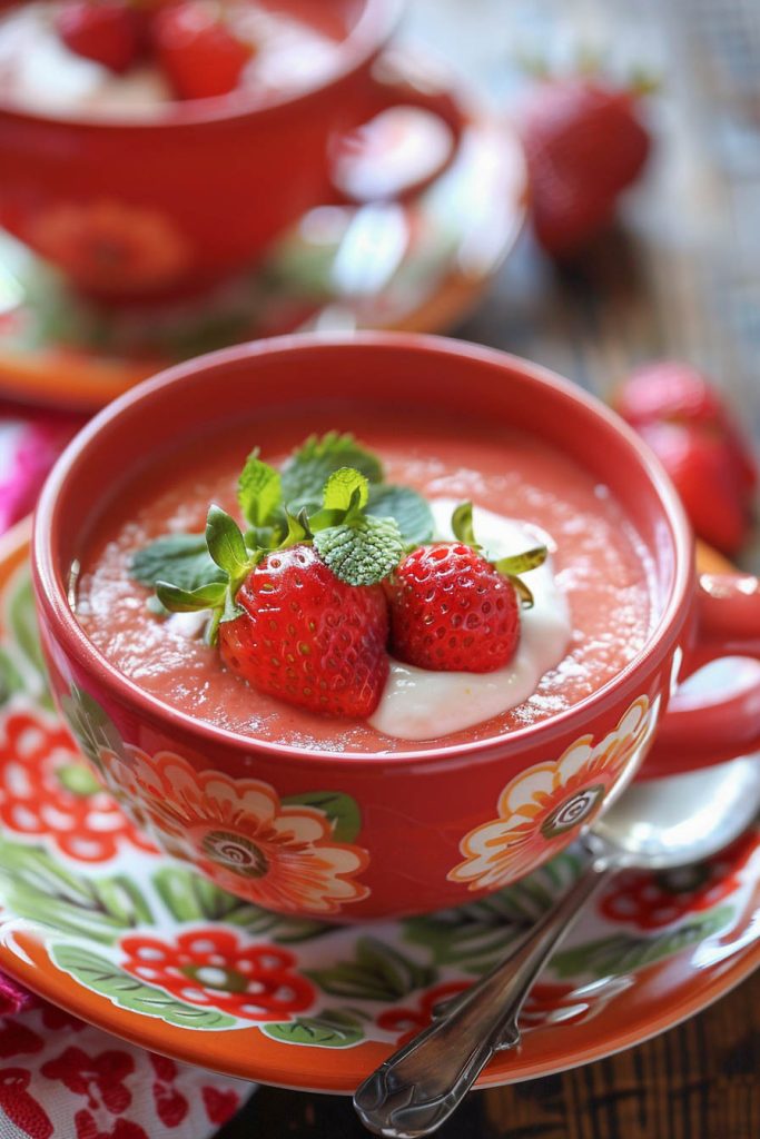 Strawberry Soup - summer soup recipes