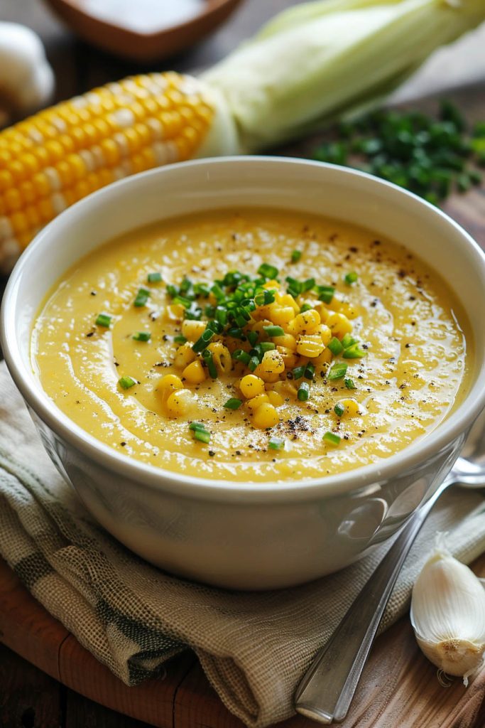 sweet corn soup - summer soup recipes