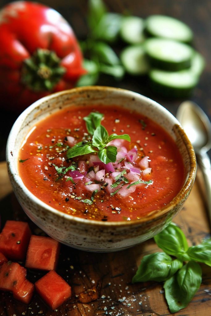 Watermelon Gazpacho - summer soup recipes