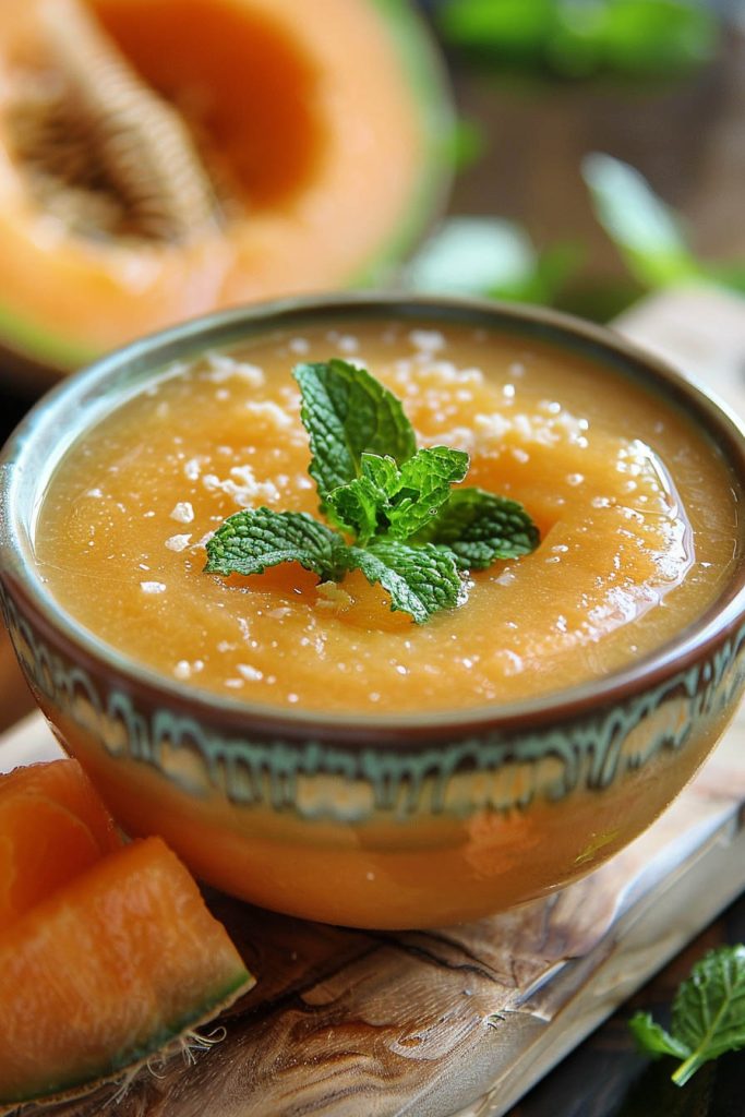 Chilled Melon Soup - summer soup recipes
