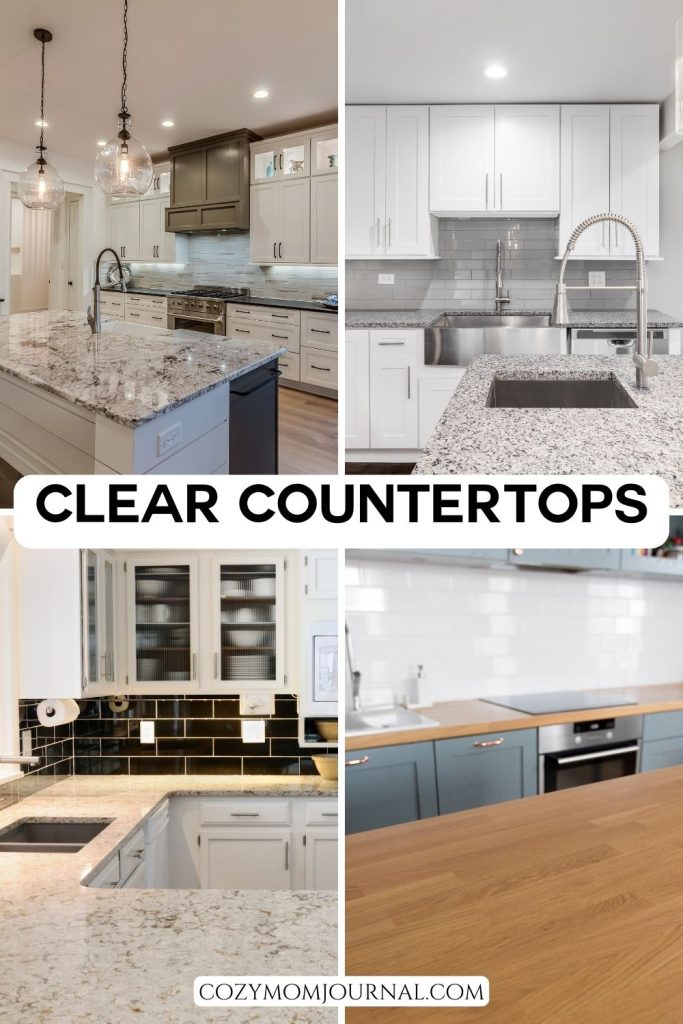 Clear Countertops - Kitchen Organization