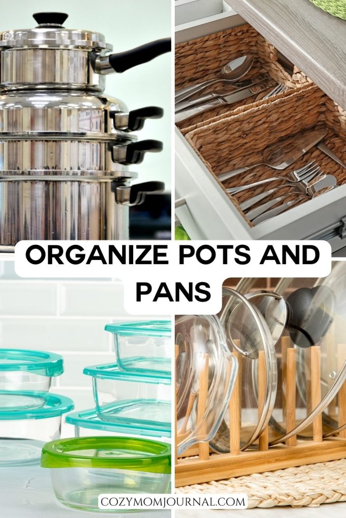 Organize Pots and Pans - Kitchen Organization