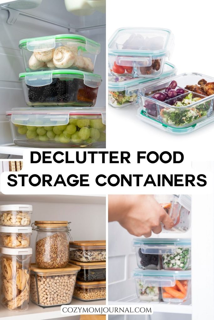 Declutter Food Storage Containers - Kitchen Organization