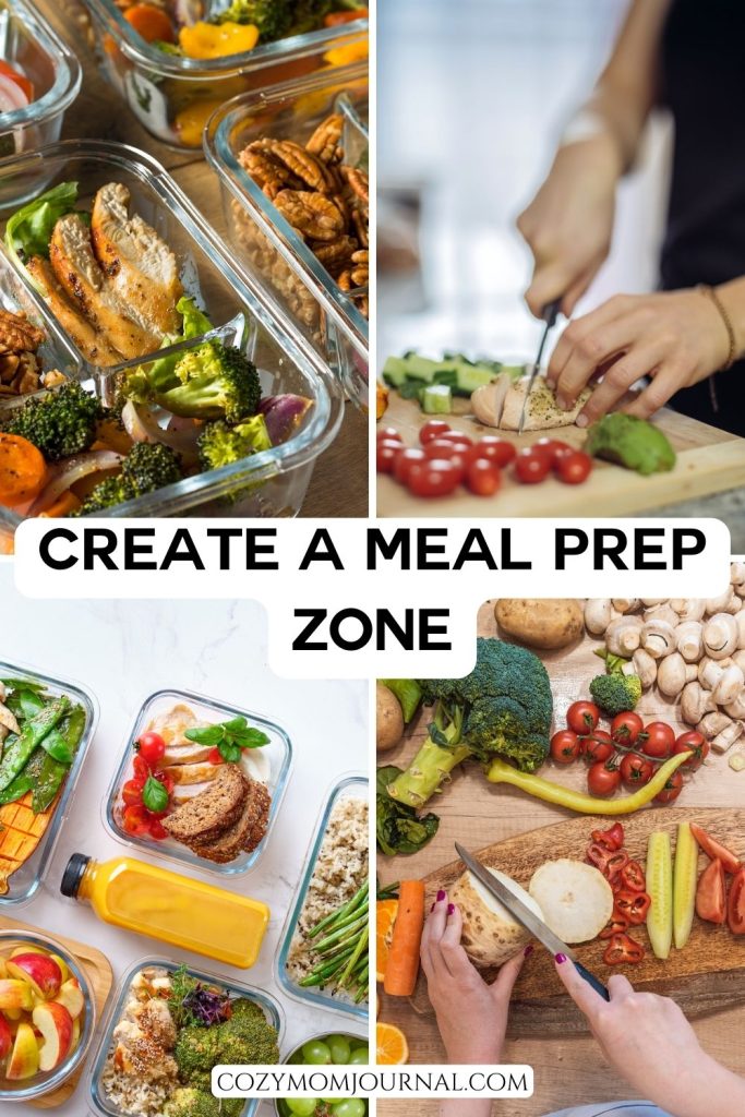 Create a Meal Prep Zone - Kitchen Organization