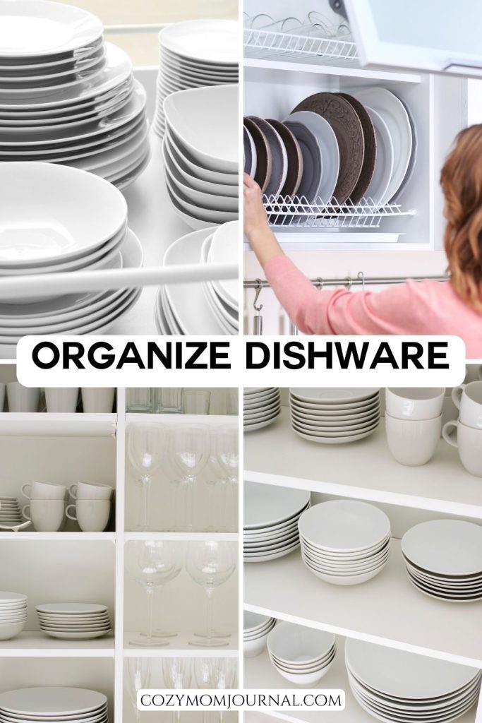 Organize Dishware - Kitchen Organization