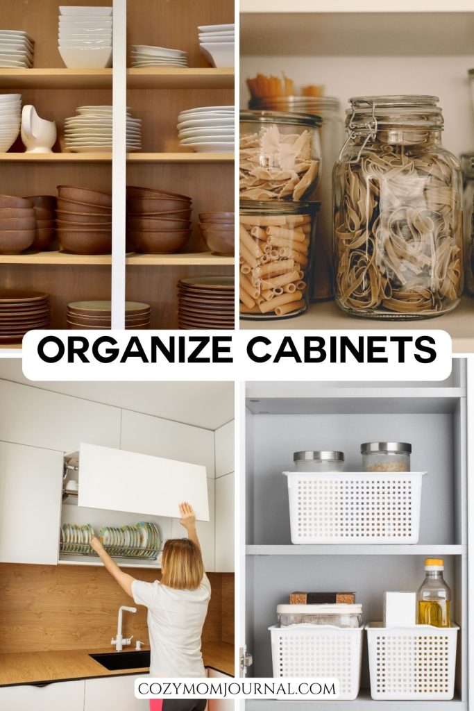 Organize Cabinets - Kitchen Organization