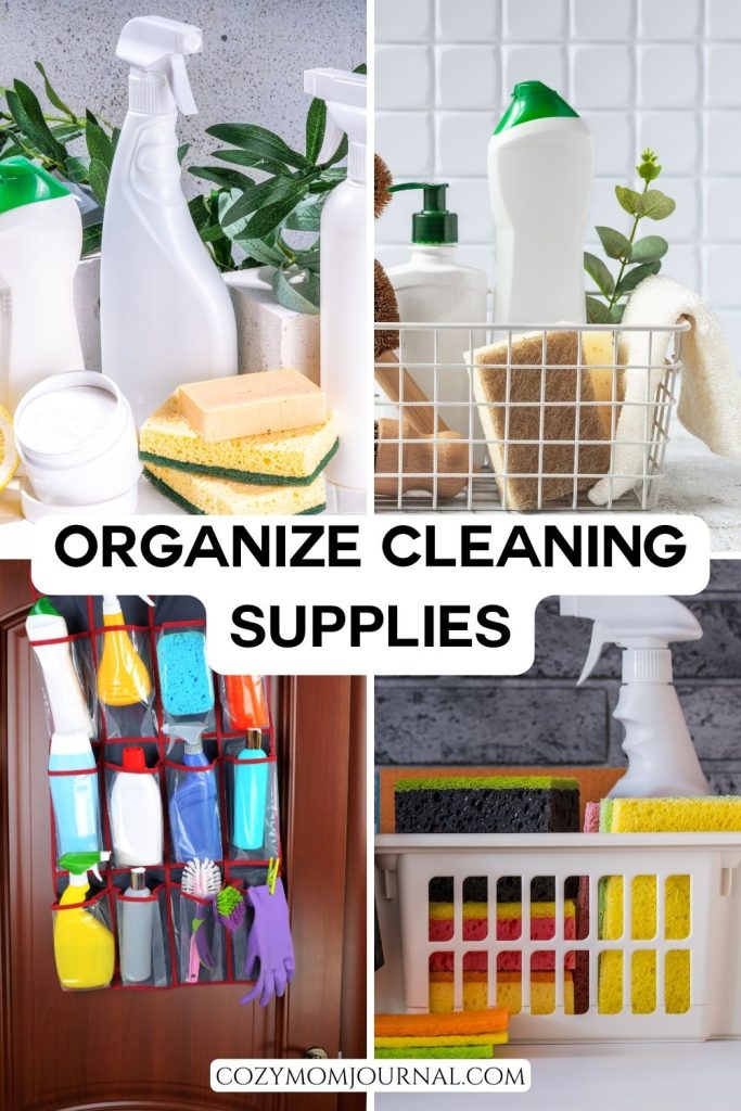 Organize Cleaning Supplies - Kitchen Organization