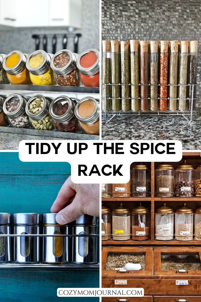 Tidy Up the Spice Rack - Kitchen Organization