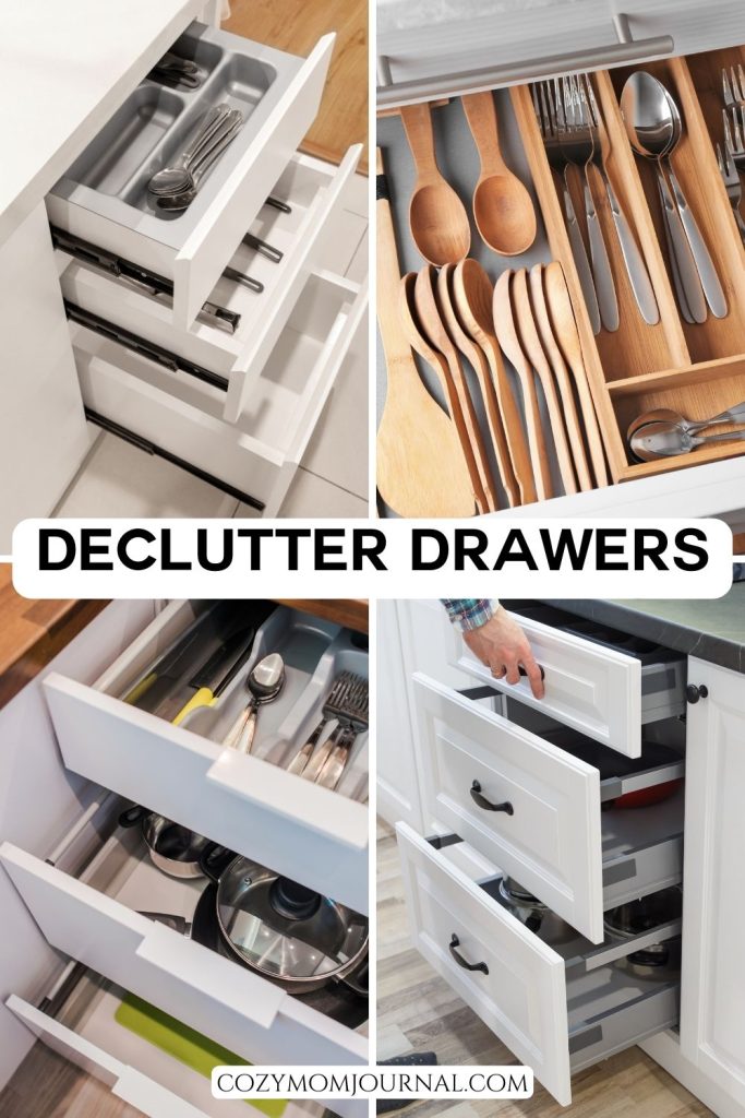 Declutter Drawers - Kitchen Organization