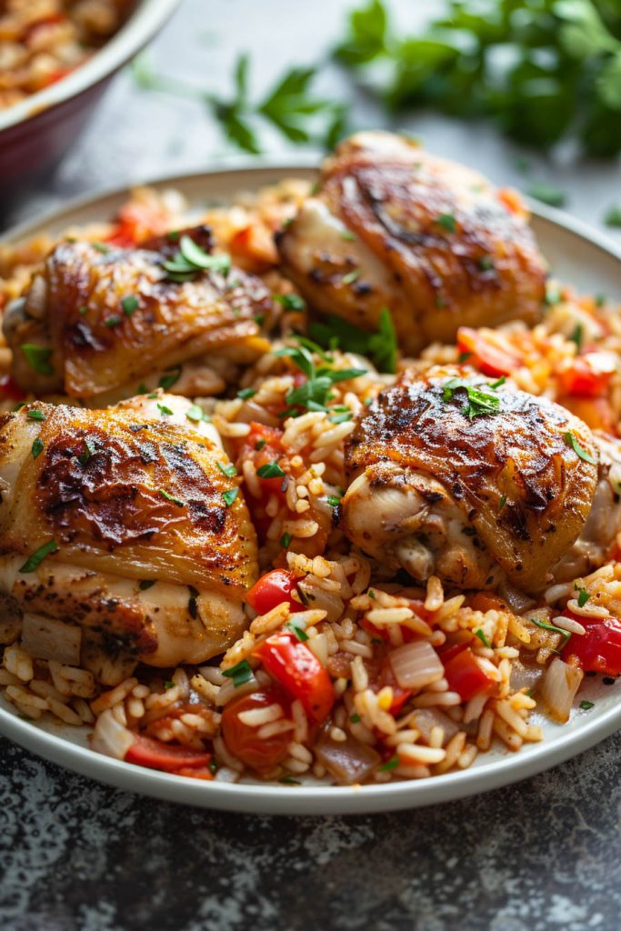 Mediterranean Chicken and Rice - Mediterranean diet recipes