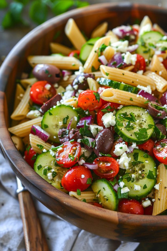 Mediterranean Pasta Salad - Mediterranean diet recipes