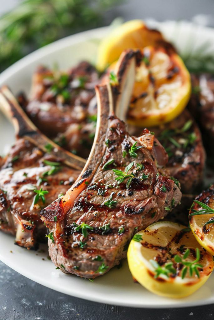 Mediterranean Grilled Lamb Chops - Mediterranean diet recipes