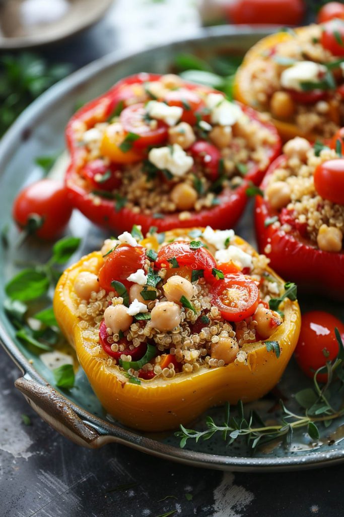 Mediterranean Stuffed Peppers - Mediterranean diet recipes