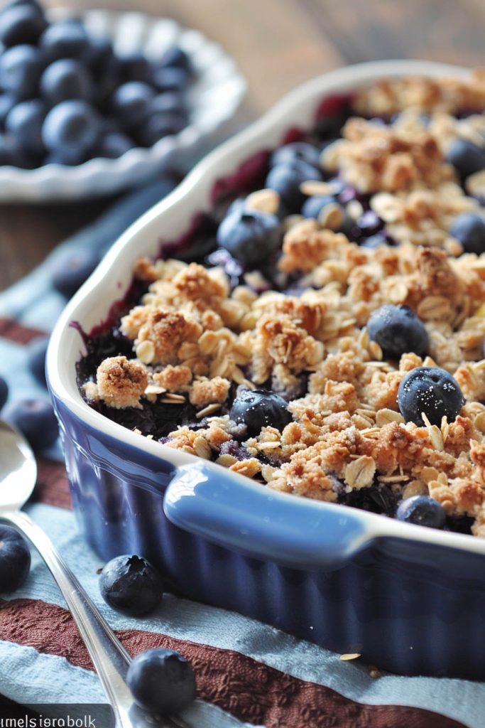 Blueberry Crisp - summer desserts