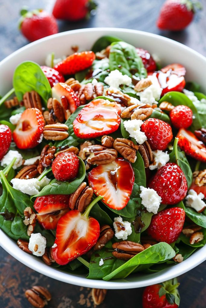 Strawberry Spinach Salad - Summer Salad Recipes