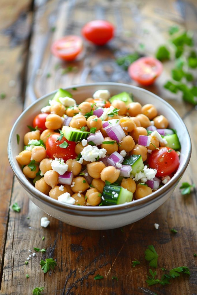 Chickpea and Cucumber Salad - Summer Salad Recipes