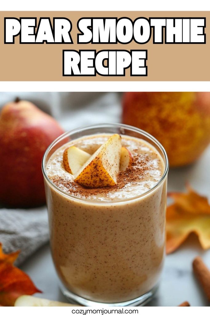 Pear Smoothie Recipe