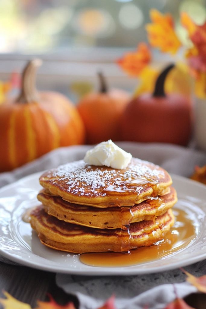 Pumpkin Pancakes - Fall Breakfast Ideas