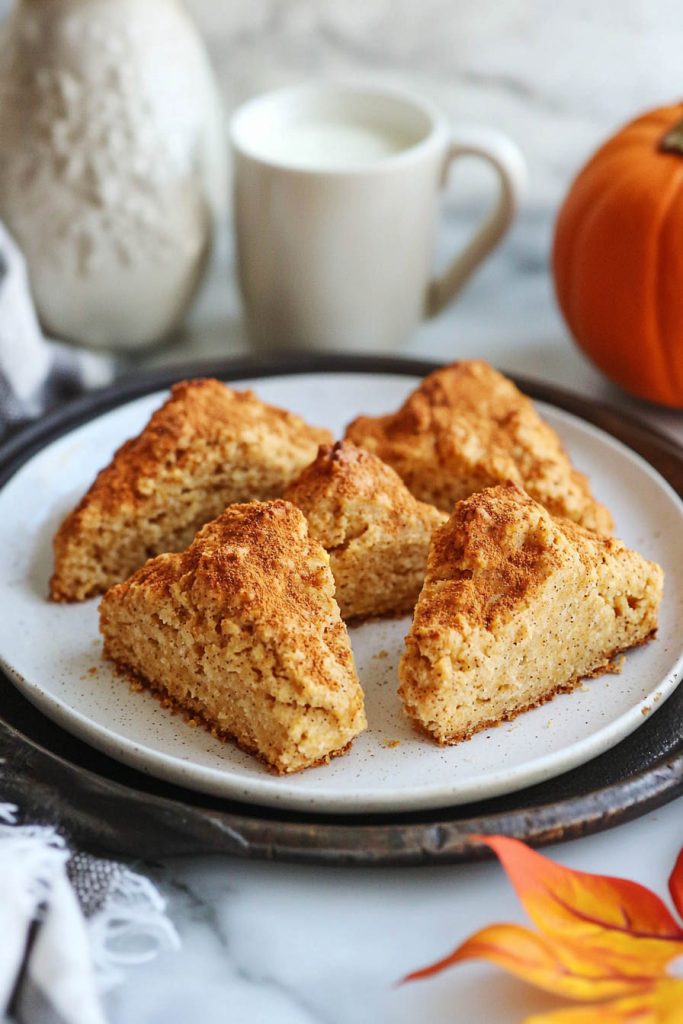 Pumpkin Spice Scones - Fall Breakfast Ideas