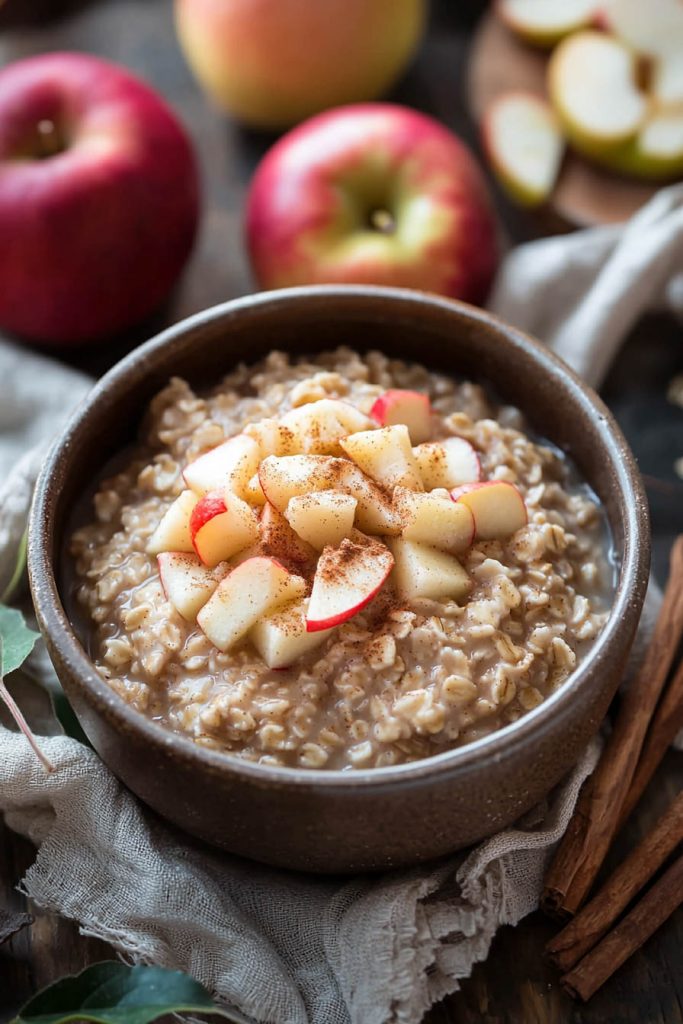 Apple Cinnamon Oatmeal - Fall Breakfast Ideas