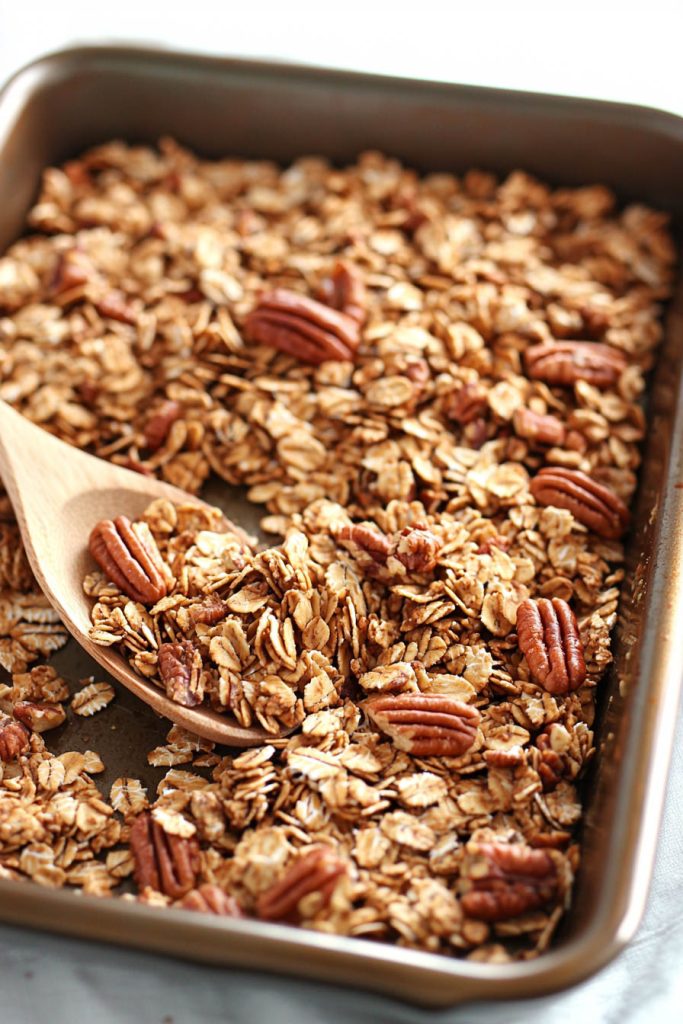 Maple Pecan Granola - Fall Breakfast Ideas