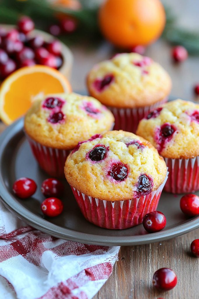 Cranberry Orange Muffins - Fall Breakfast Ideas