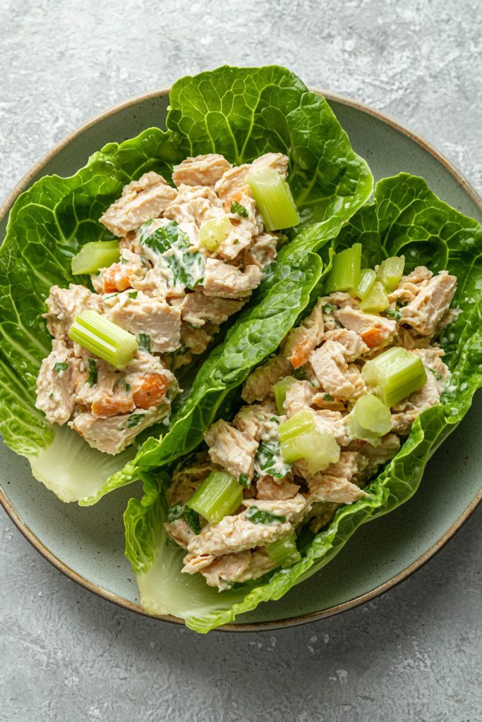 Tuna Salad Lettuce Wraps - school lunch ideas