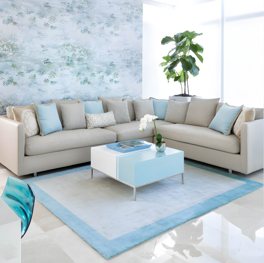 Soft Aqua Retreat: Coastal Living Room Inspiration - Coastal Home Decor Ideas