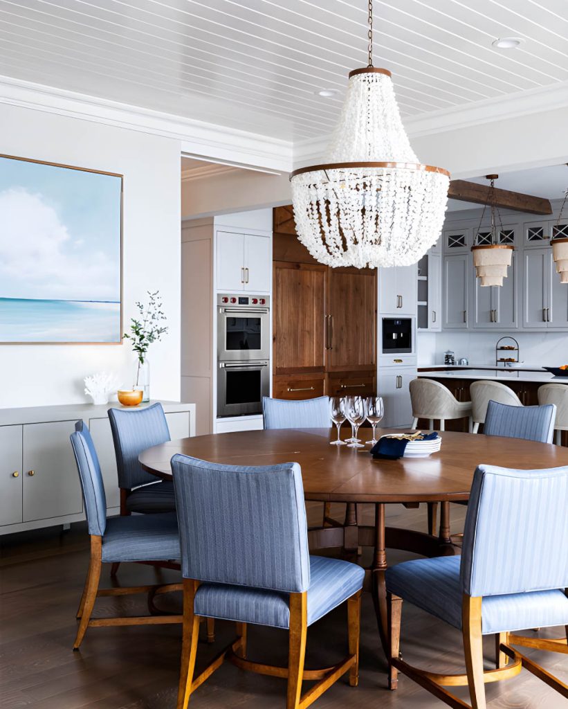 Coastal Dining with Elegant Nautical Touches - Coastal Home Decor Ideas