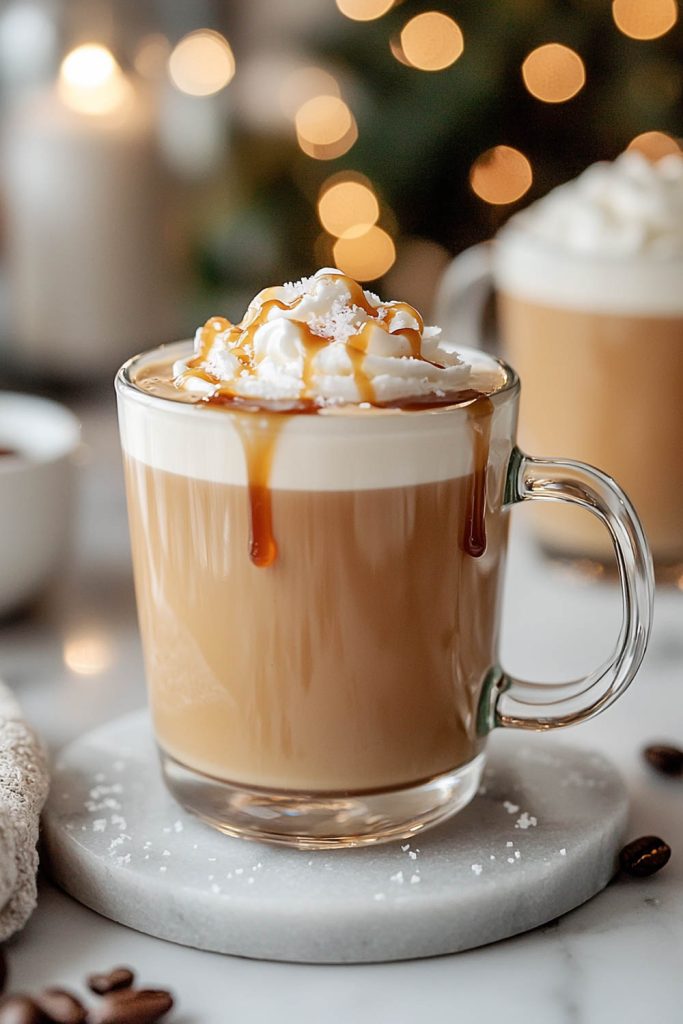 Salted Caramel Latte - Fall Coffee Recipes