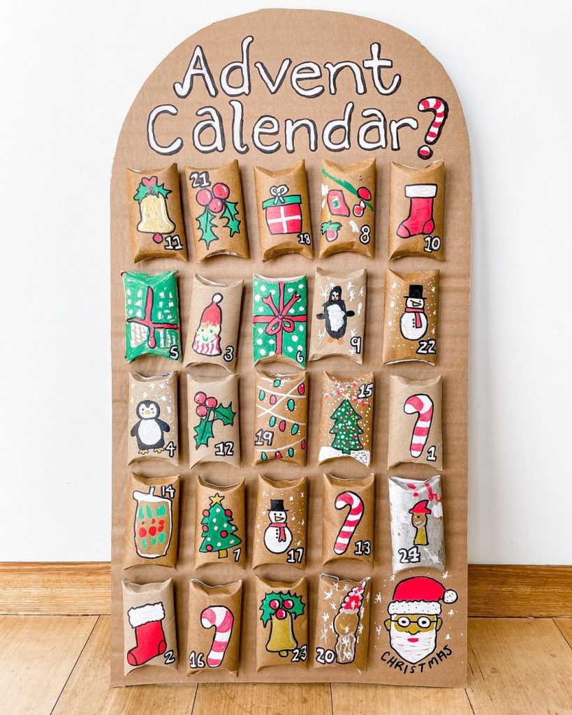 DIY Advent Calendar - DIY Christmas Crafts for Kids