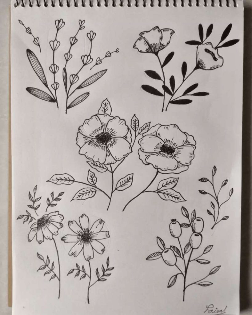 Flower Drawing Ideas