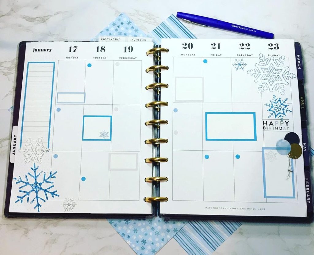 Winter Bullet Journal Ideas