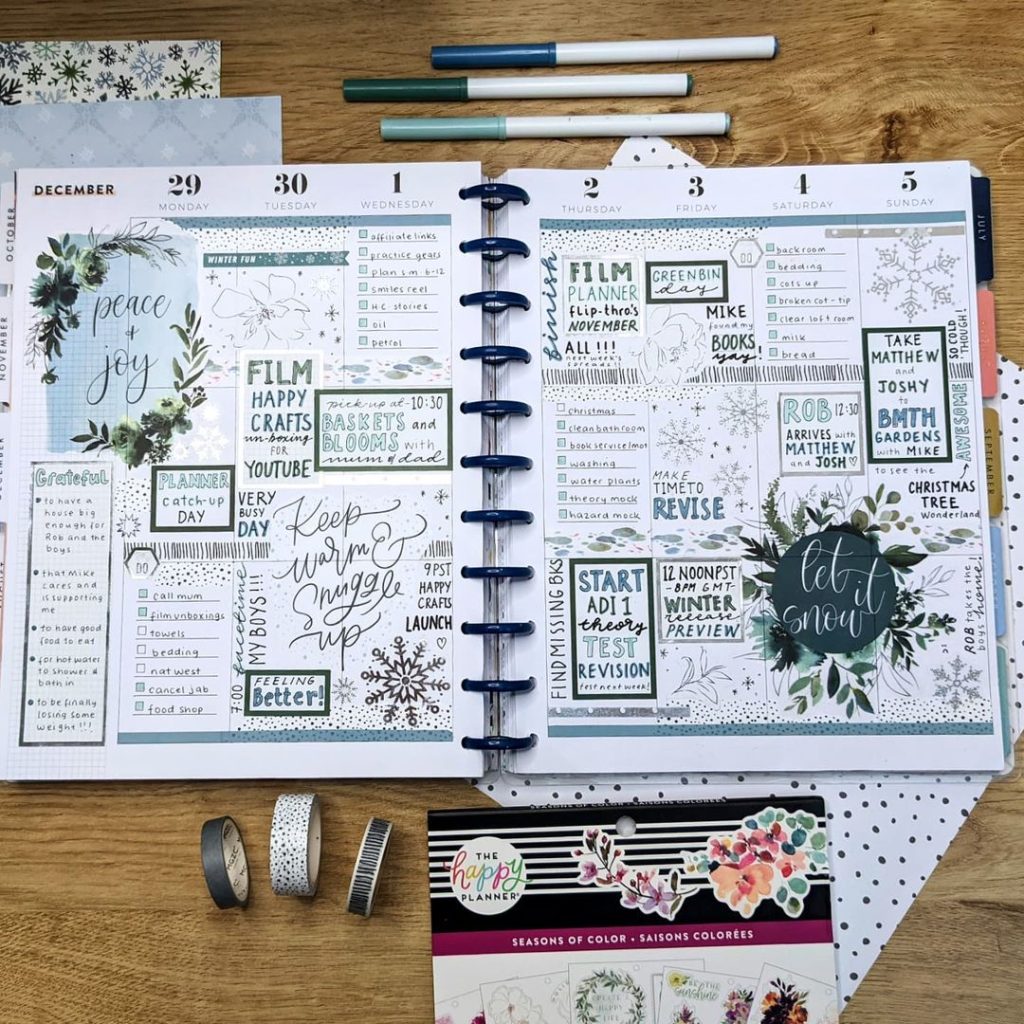 Winter Bullet Journal Ideas