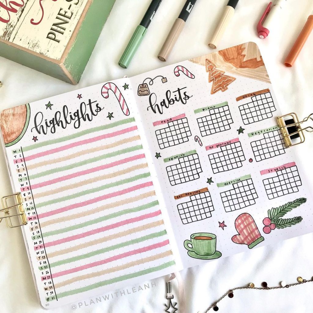 Christmas Bullet Journal Ideas