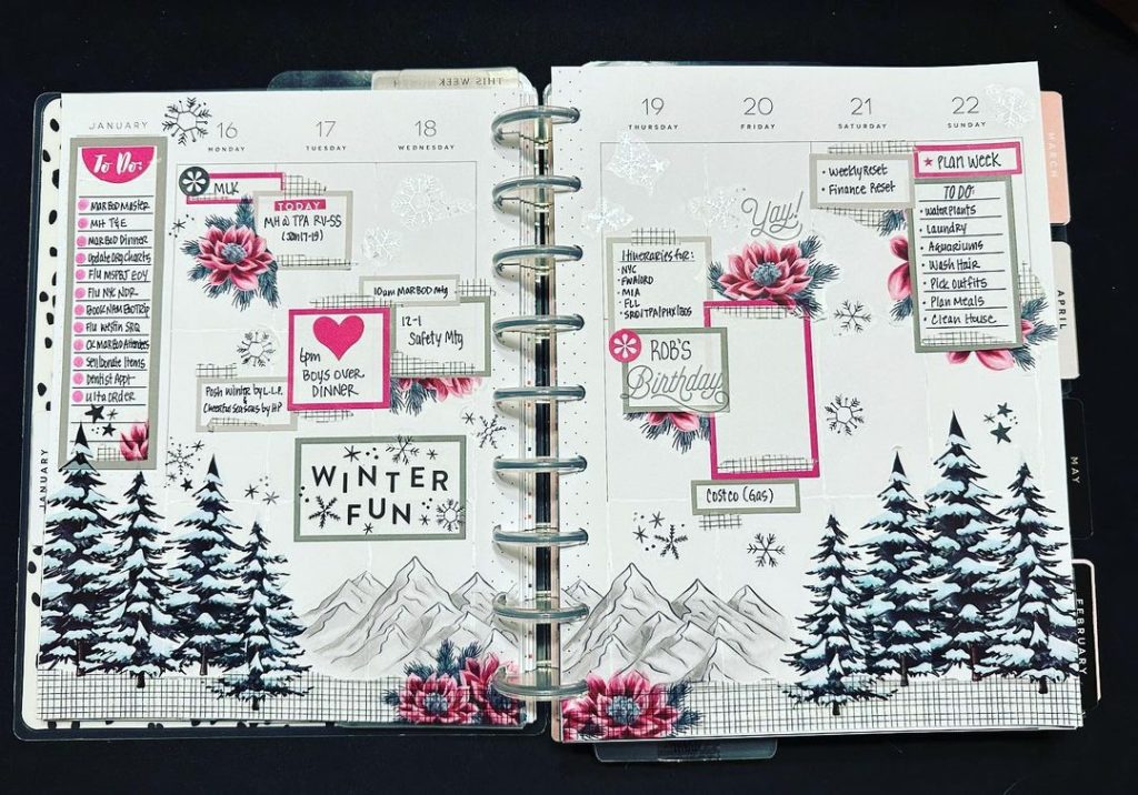 Winter Bullet Journal Ideas