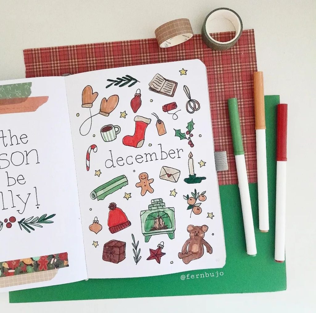 Christmas Bullet Journal Ideas