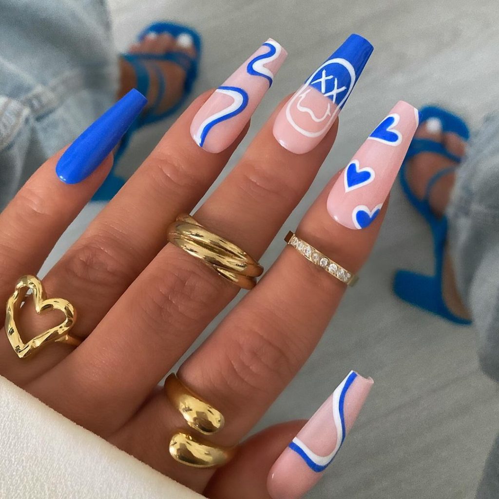 Blue Nails