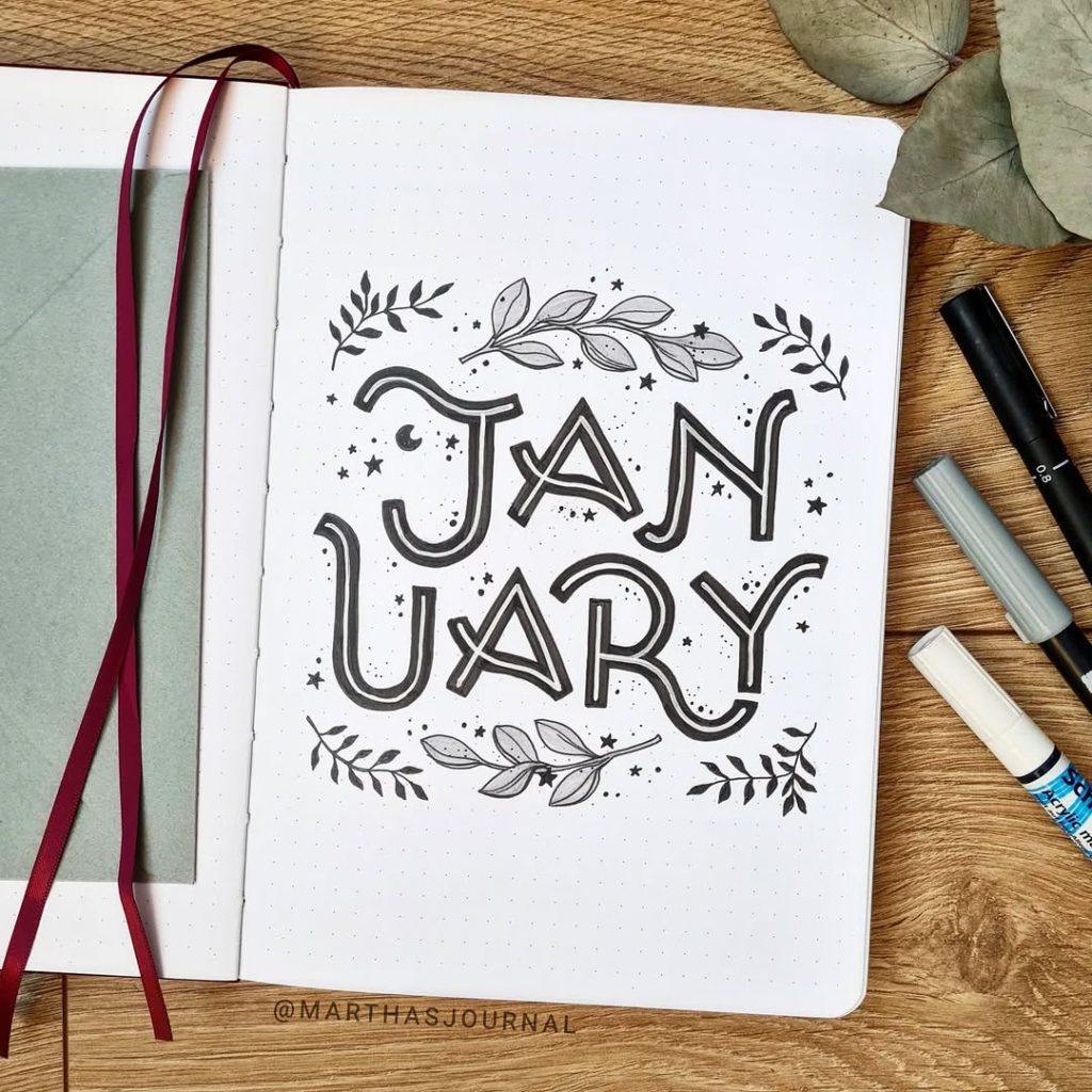 January bullet journal ideas